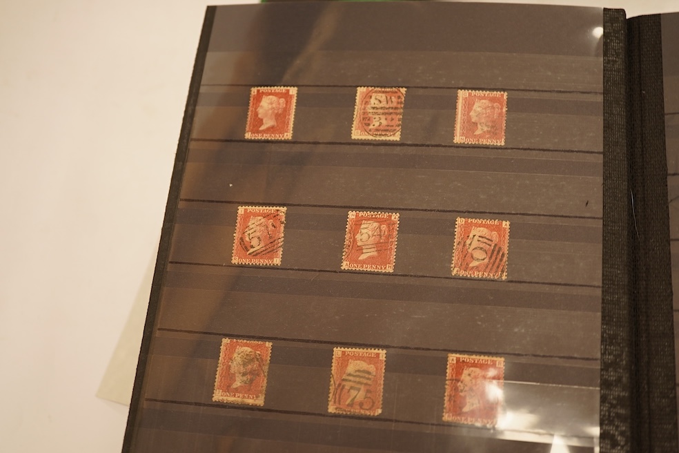 The Penny Red Plate Collection and The 1875-81 Halfpenny Plate Collection, both with Westminster Collection certificates, in two albums